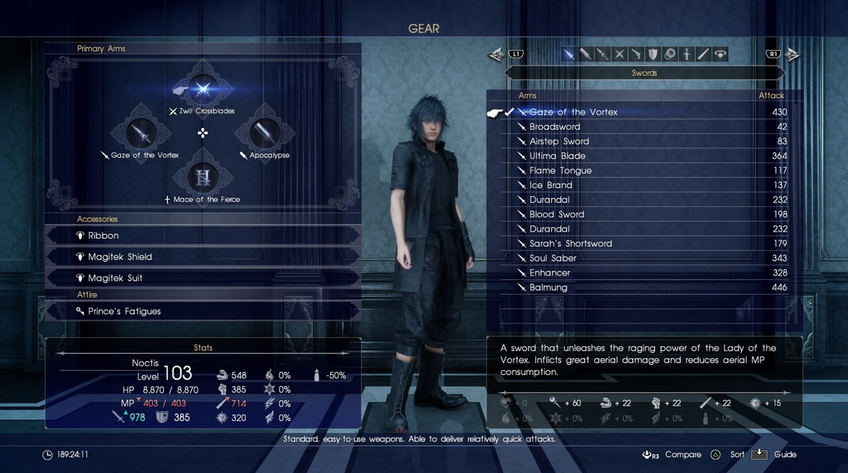 Playstation 4 Final Fantasy XV FF15 Royal Edition